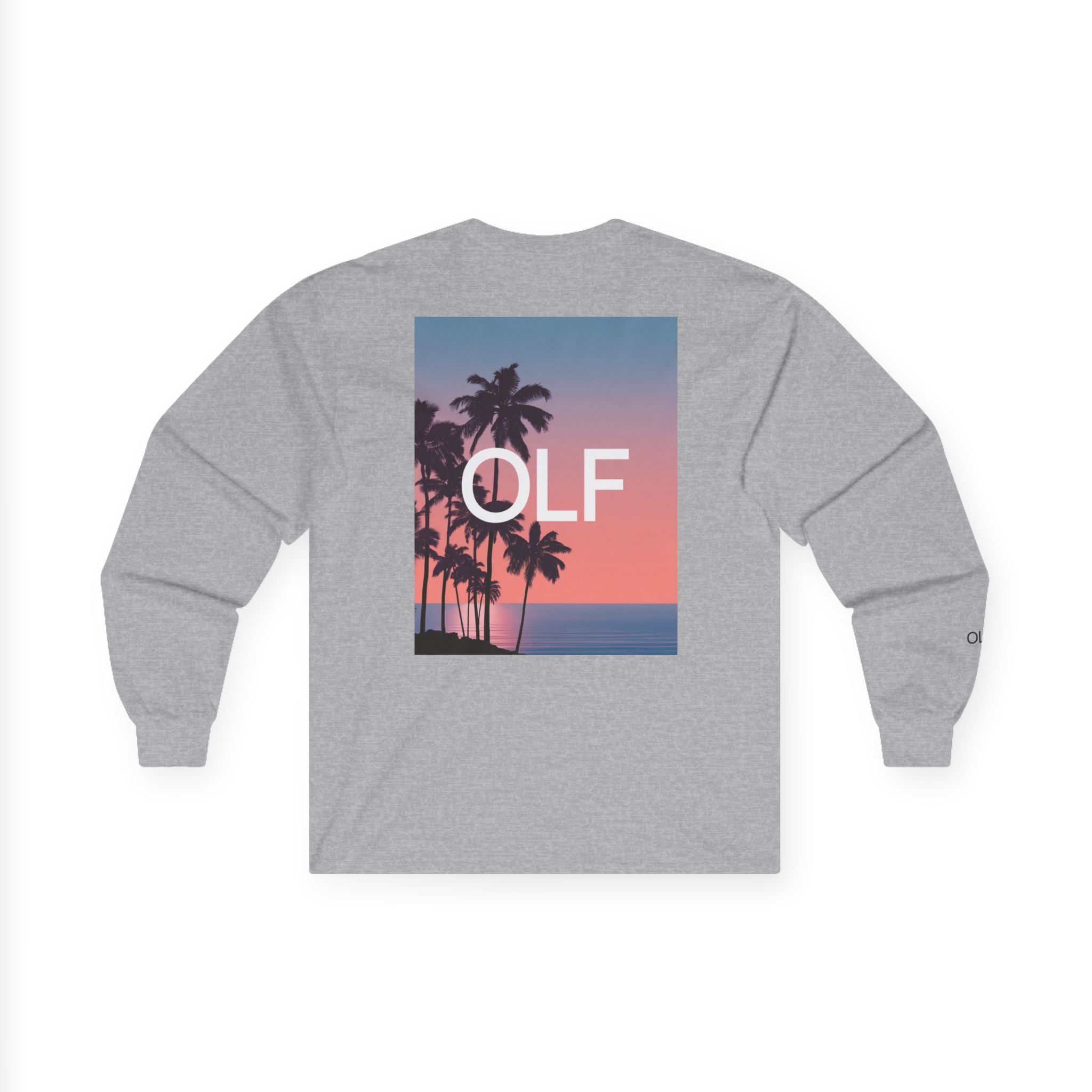 OLF Golf Pink Sunset Graphic Long Sleeve T-Shirt