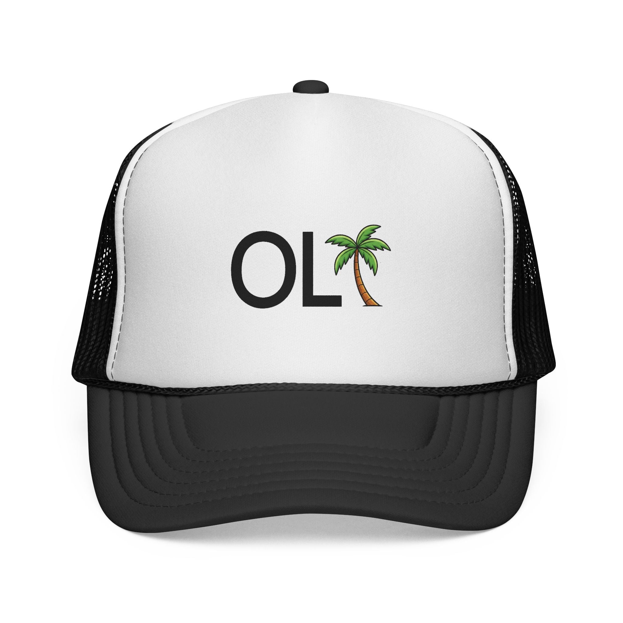 OLF Large Palm Tree Trucker Mesh Hat