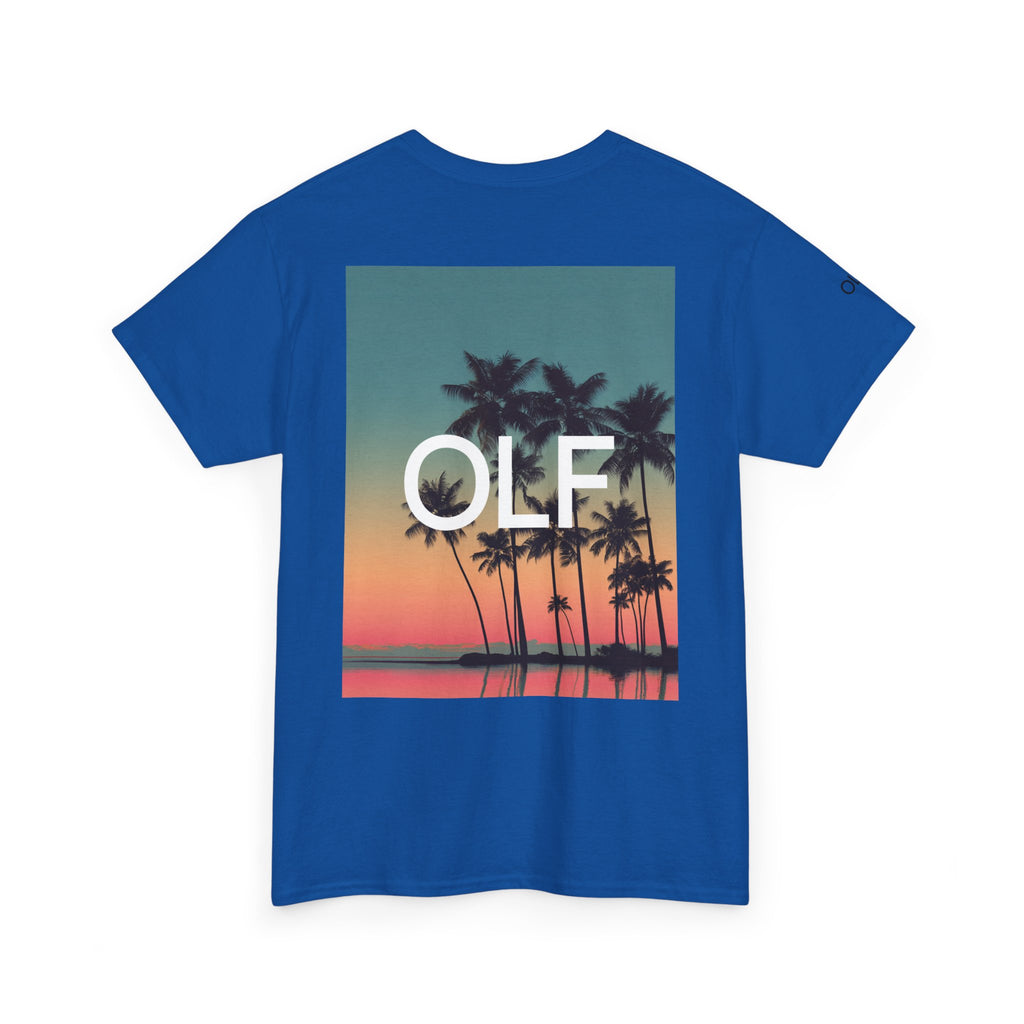 OLF Orange Sunset Graphic Short Sleeve T-shirt