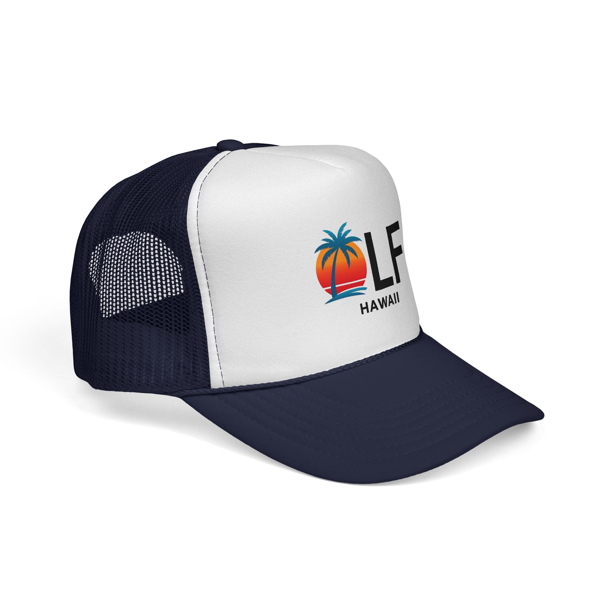 OLF Large Hawaii Sunset Trucker Mesh Hat