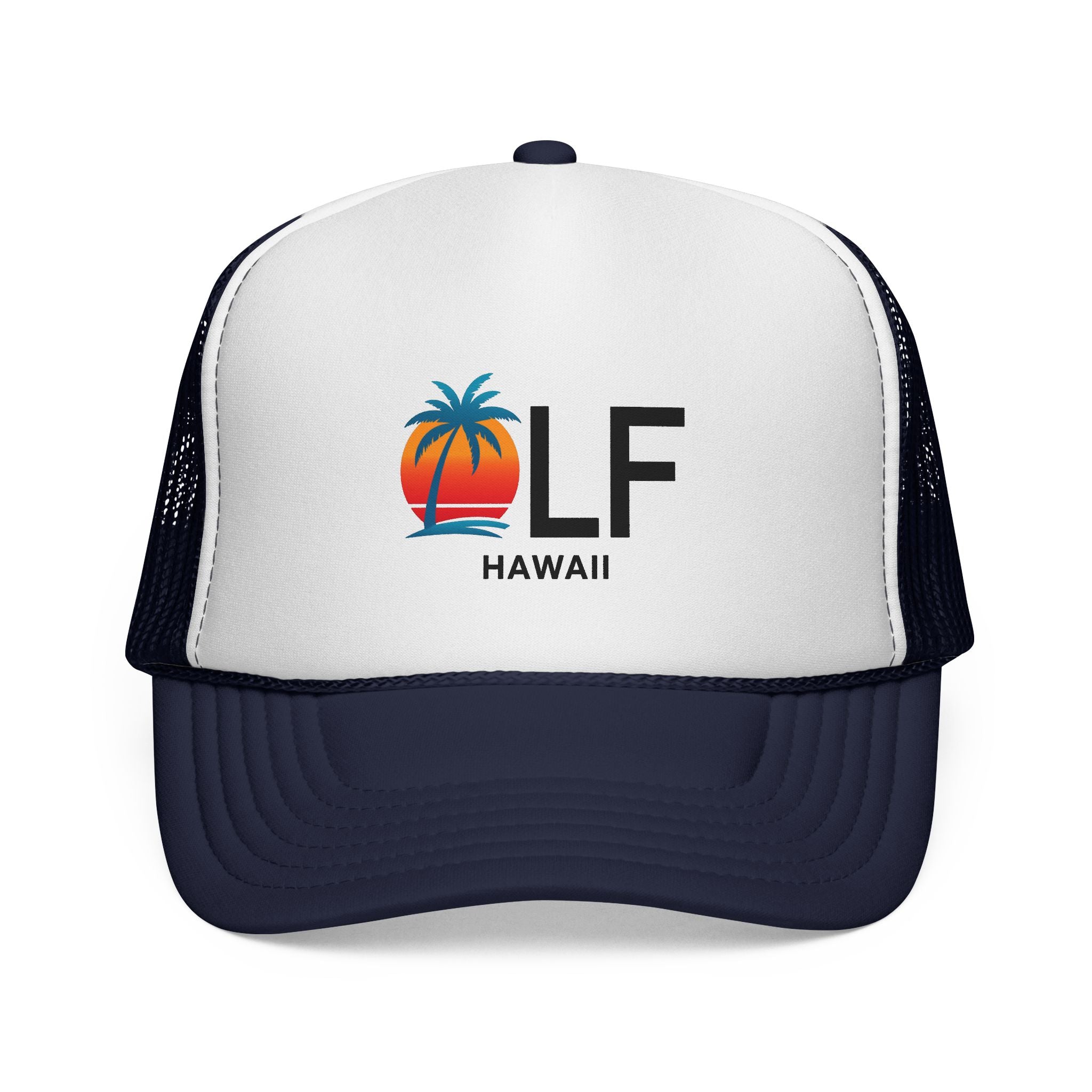 OLF Large Hawaii Sunset Trucker Mesh Hat