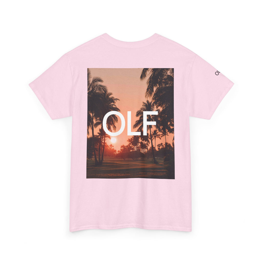 OLF Golf Course Sunset Graphic Short Sleeve T-shirt
