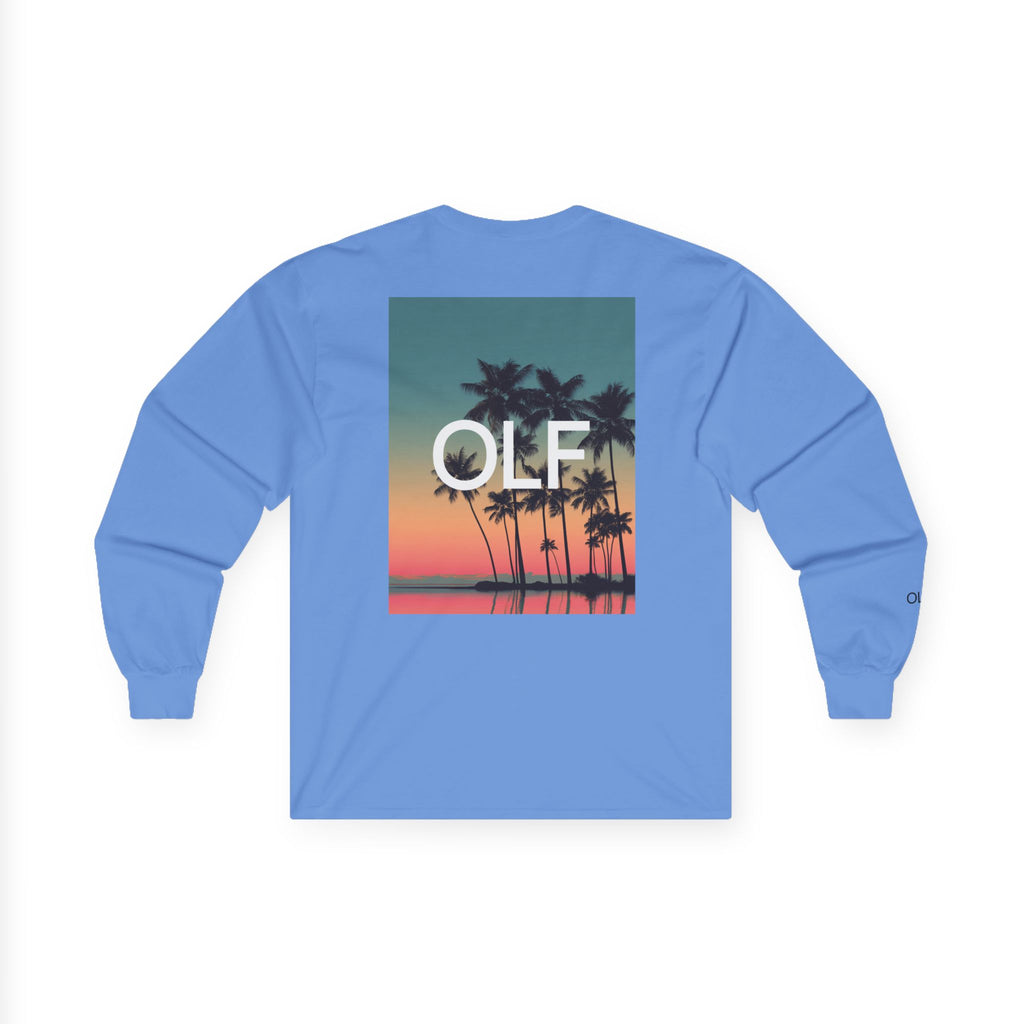 OLF Orange Sunset Graphic Long Sleeve T-Shirt