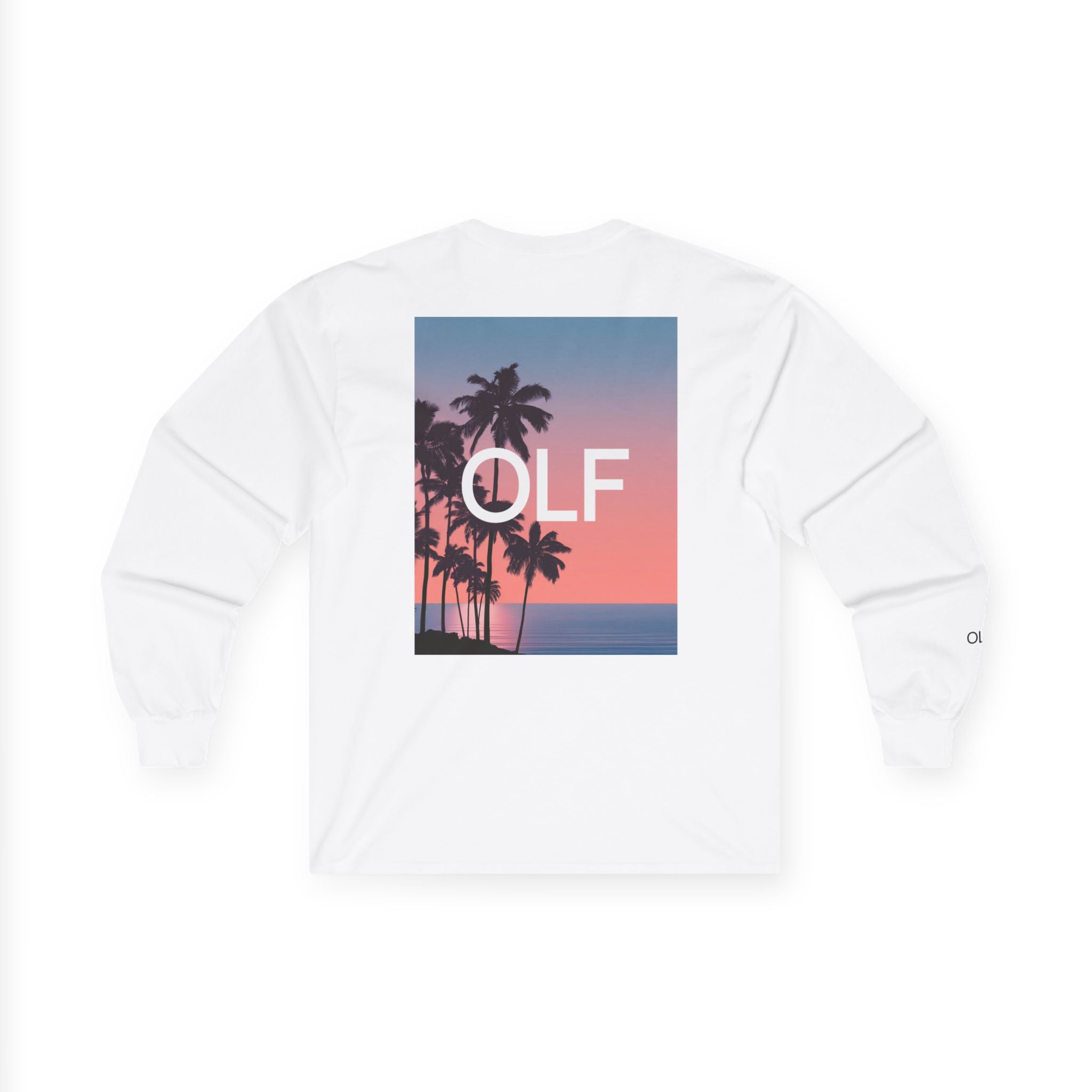 OLF Golf Pink Sunset Graphic Long Sleeve T-Shirt