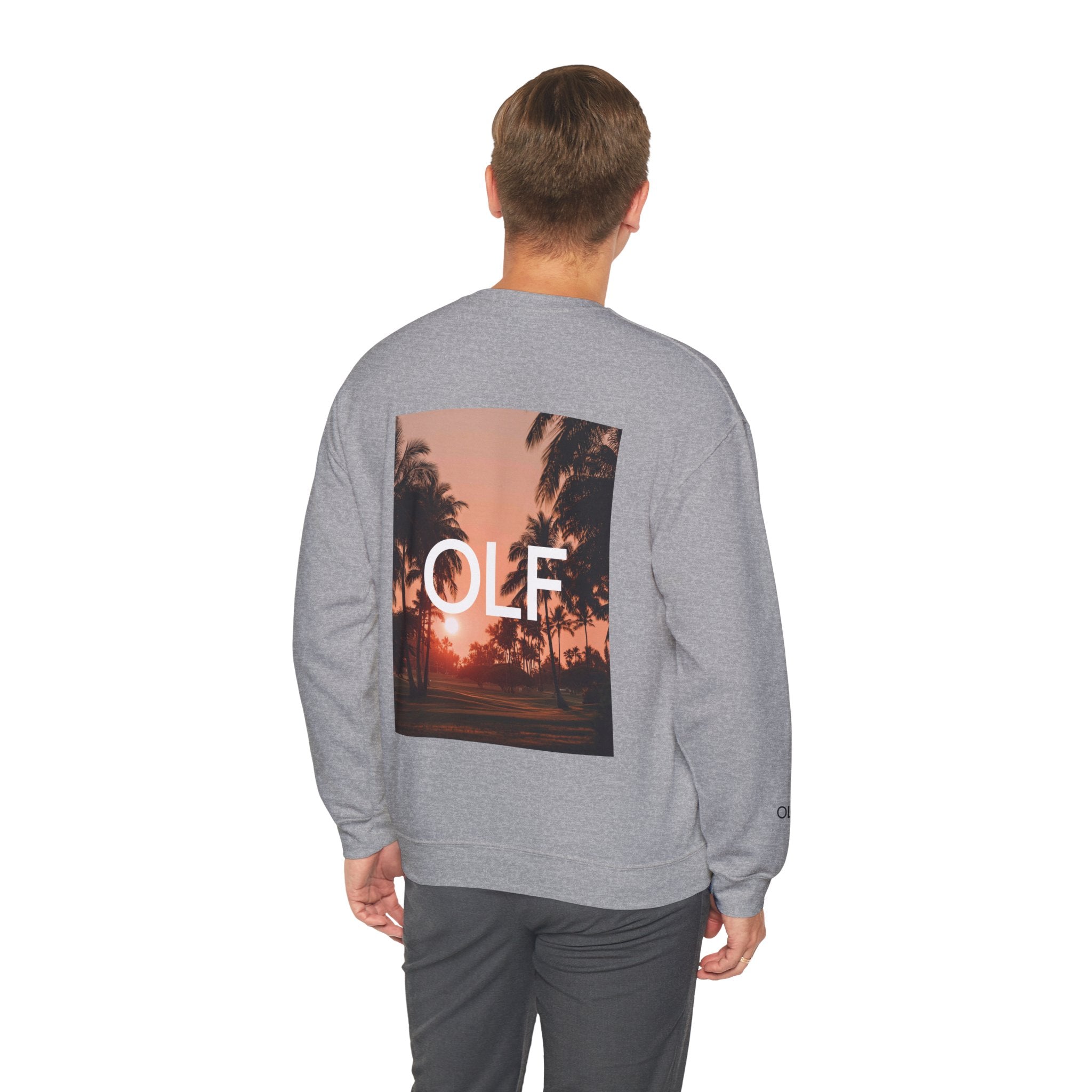 OLF Course Sunset Graphic Crewneck Sweatshirt