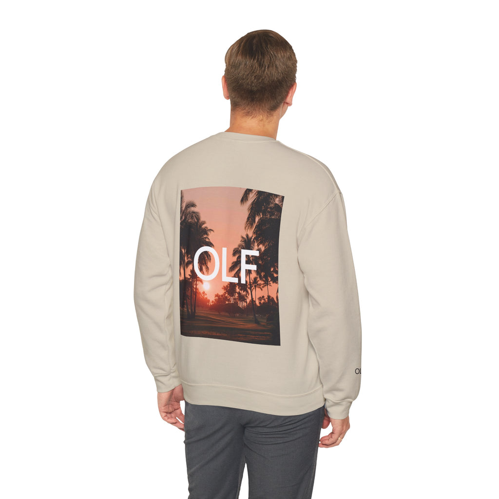 OLF Course Sunset Graphic Crewneck Sweatshirt