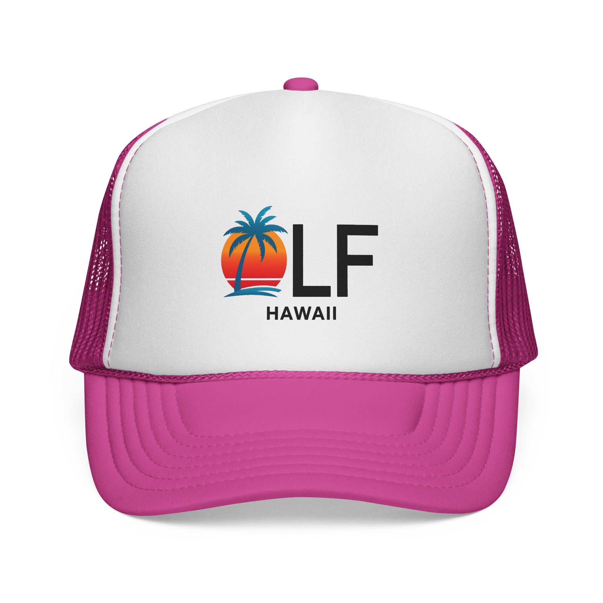 OLF Large Hawaii Sunset Trucker Mesh Hat