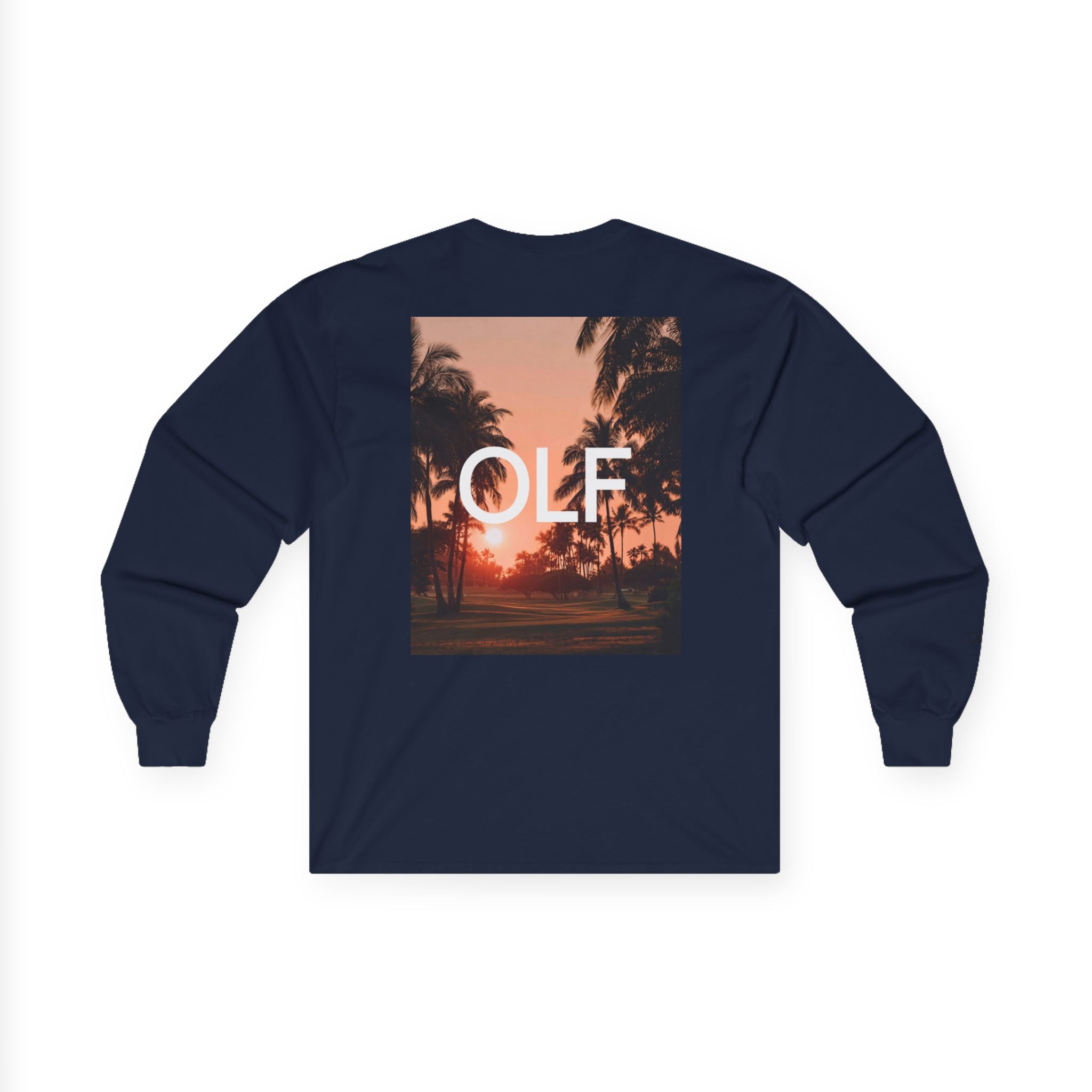 OLF Golf Course Sunset Graphic Long Sleeve T-Shirt