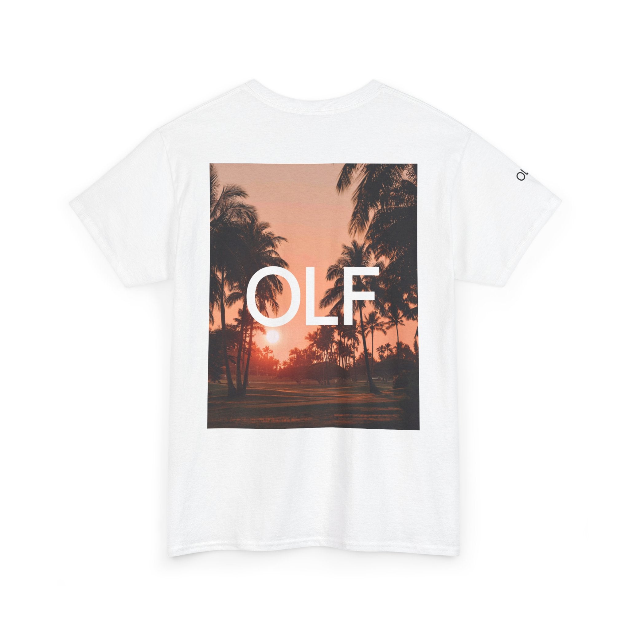 OLF Golf Course Sunset Graphic Short Sleeve T-shirt