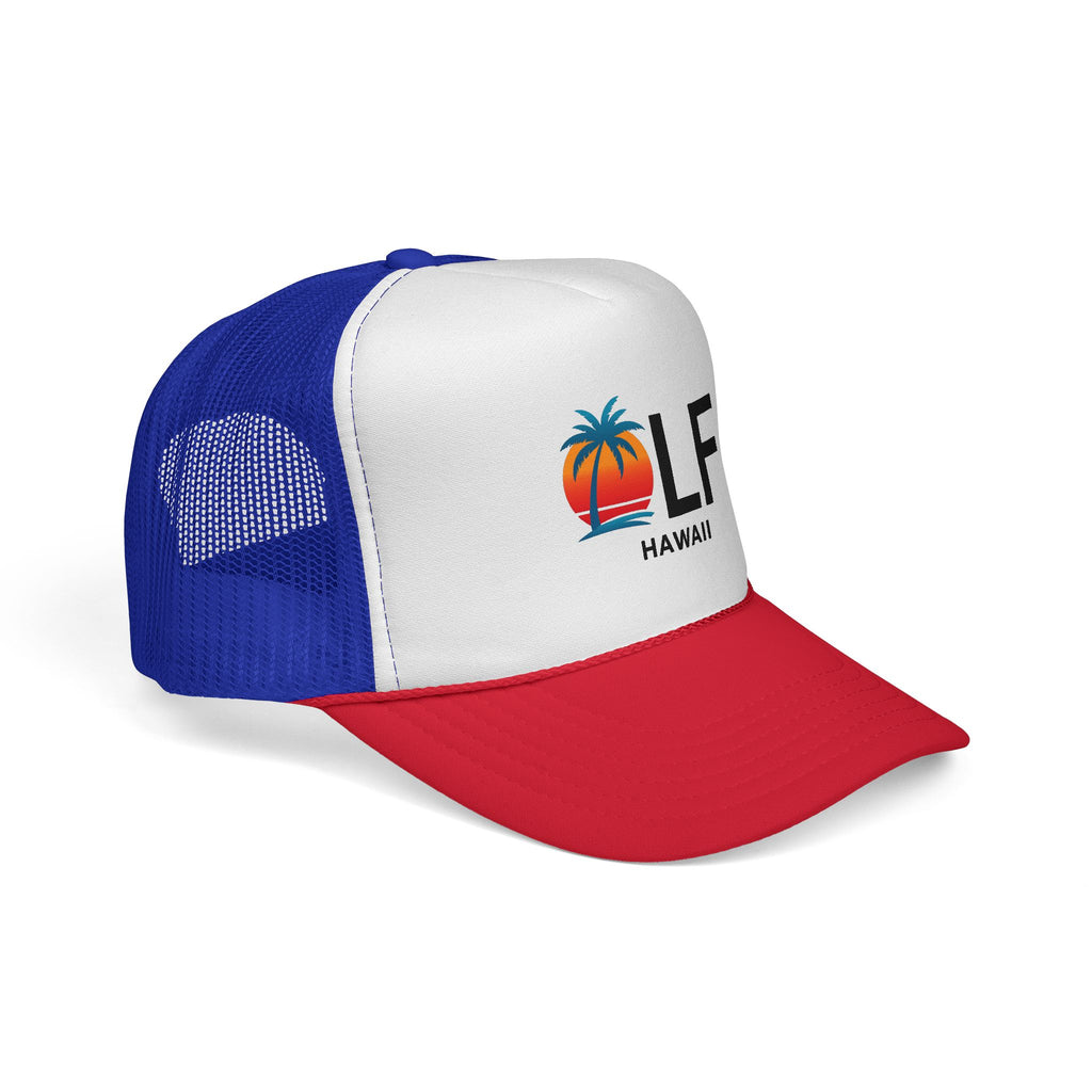 OLF Large Hawaii Sunset Trucker Mesh Hat