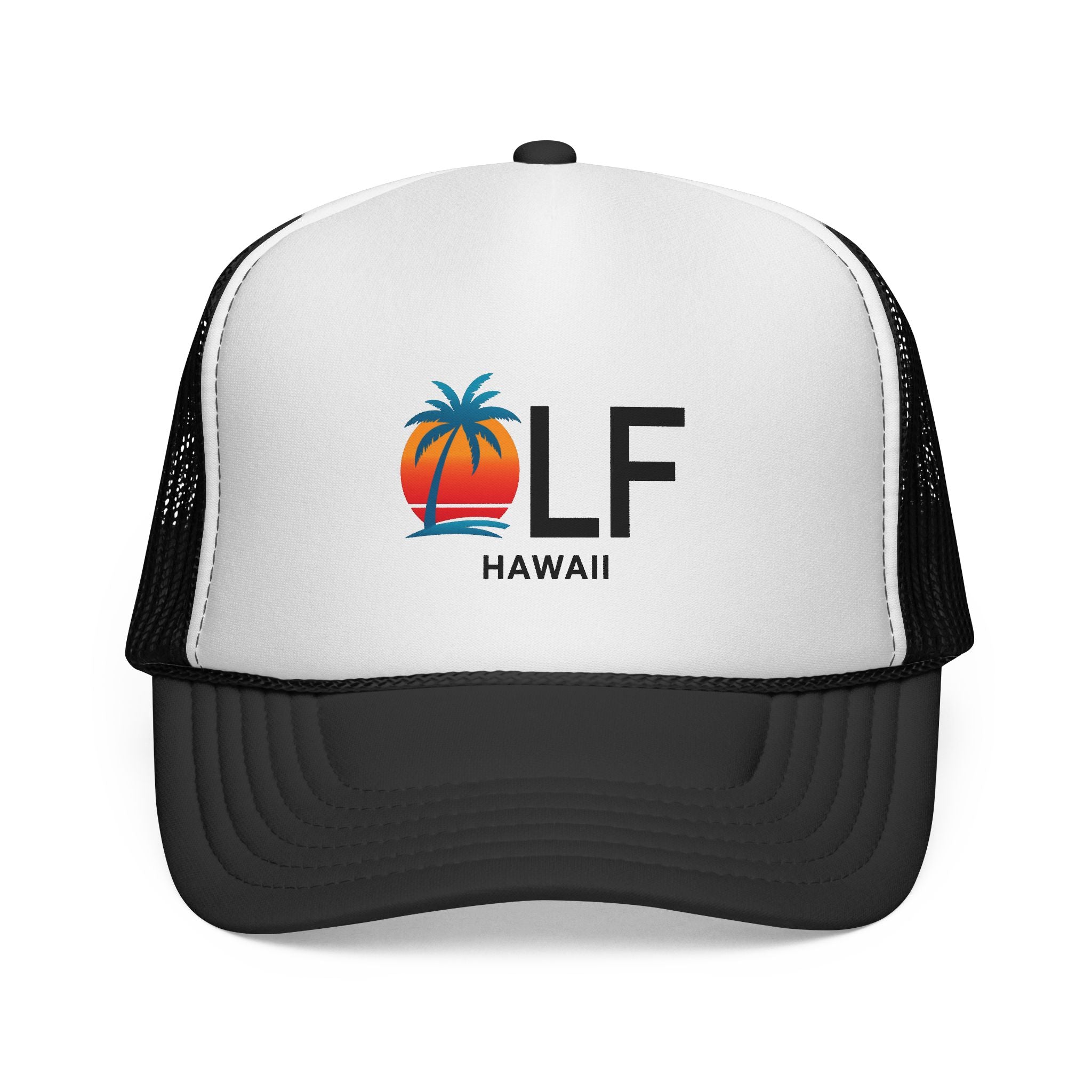OLF Large Hawaii Sunset Trucker Mesh Hat