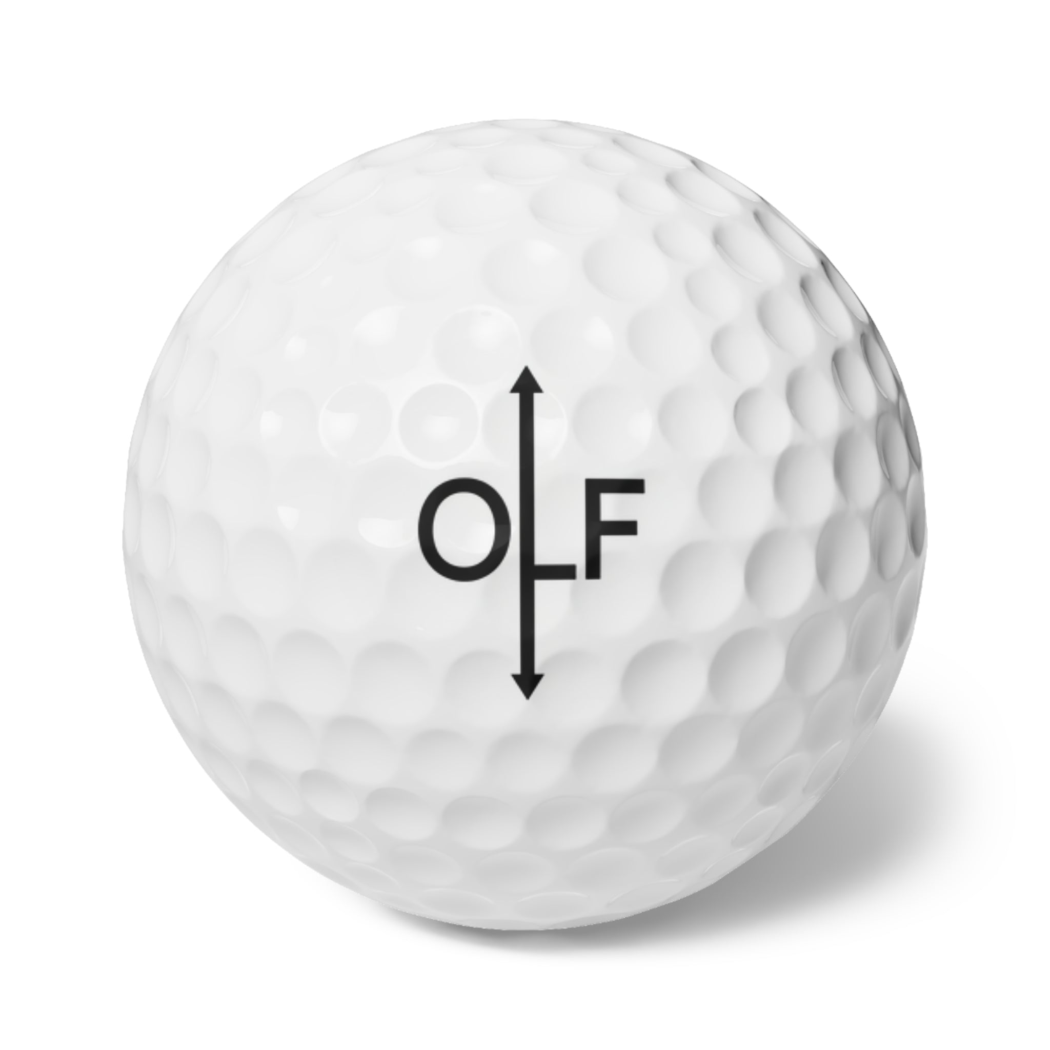 OLF Allignment Arrow Golf Balls, 6pcs