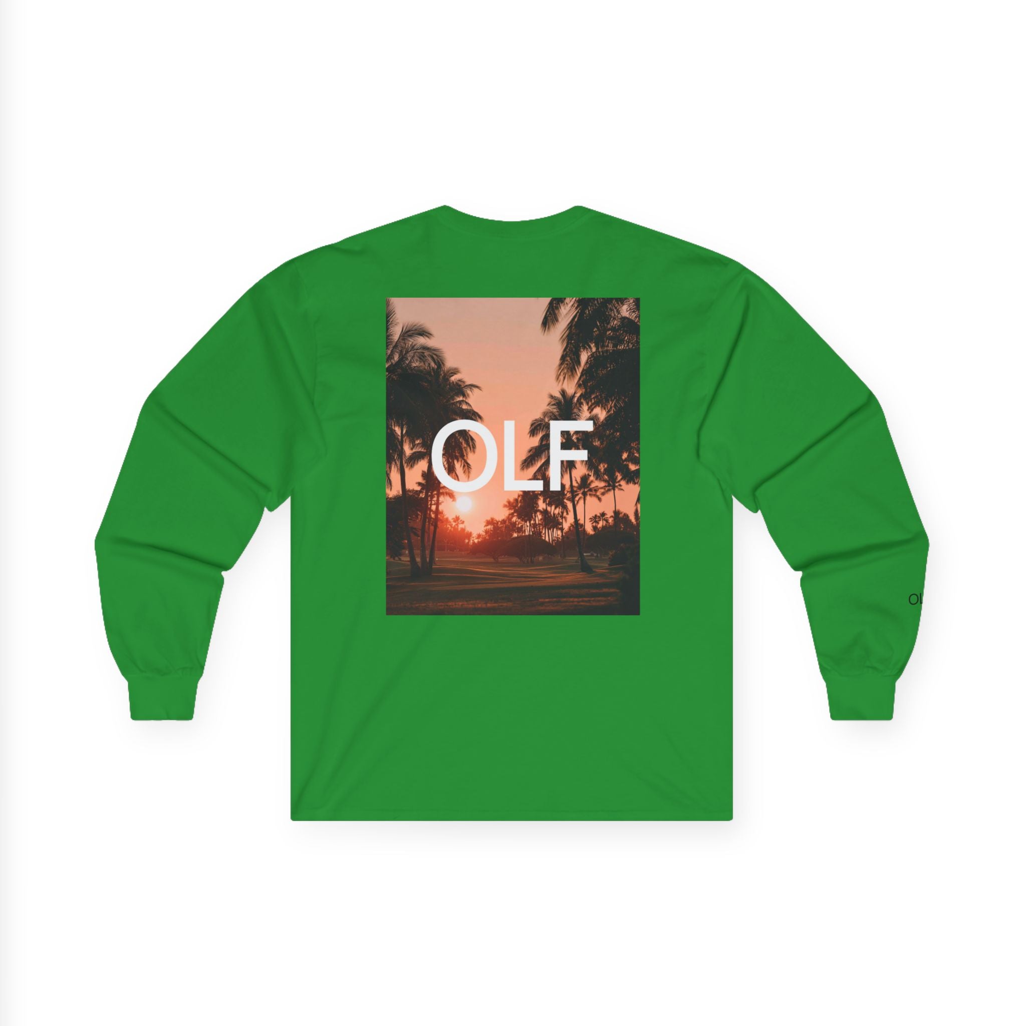 OLF Golf Course Sunset Graphic Long Sleeve T-Shirt