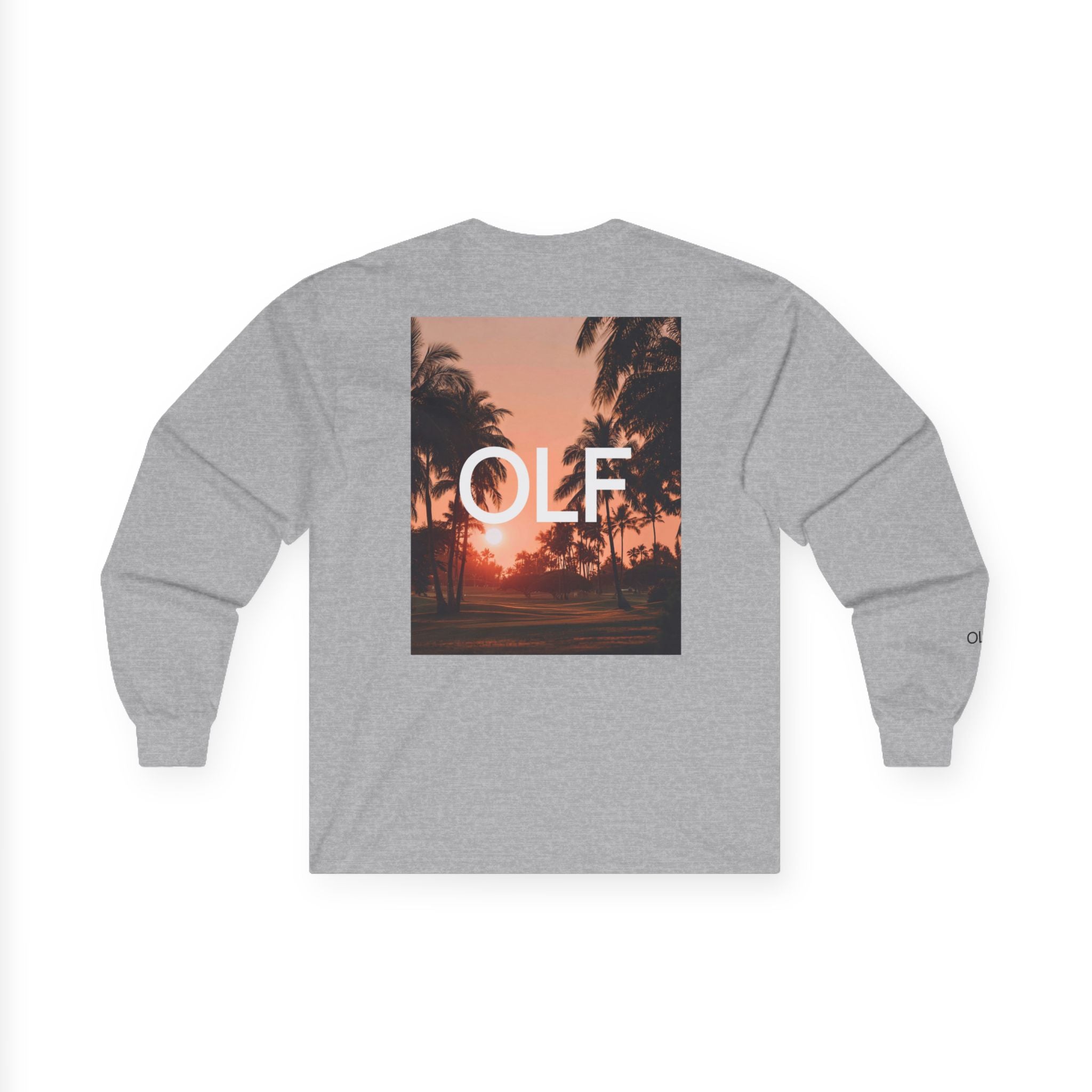 OLF Golf Course Sunset Graphic Long Sleeve T-Shirt