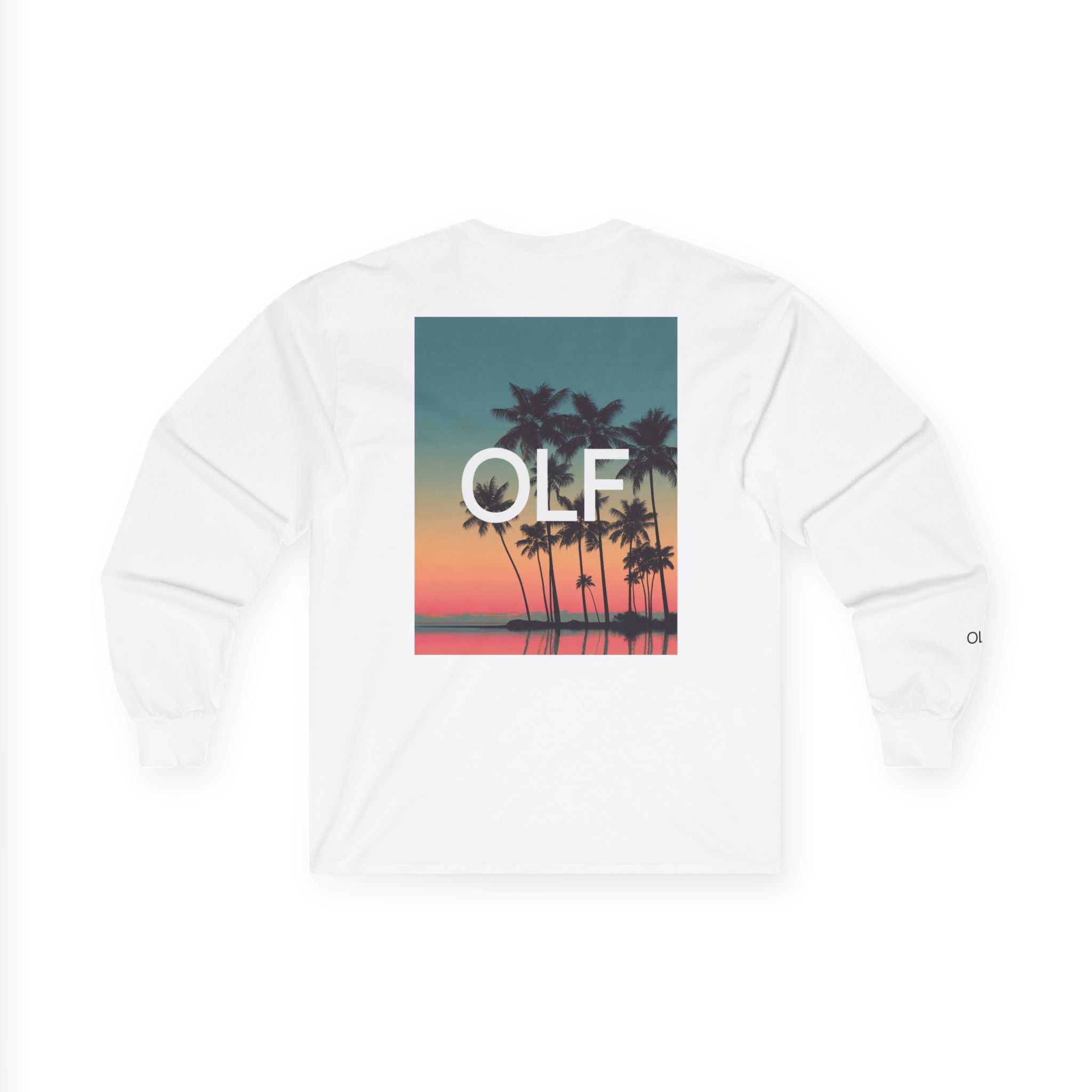 OLF Orange Sunset Graphic Long Sleeve T-Shirt