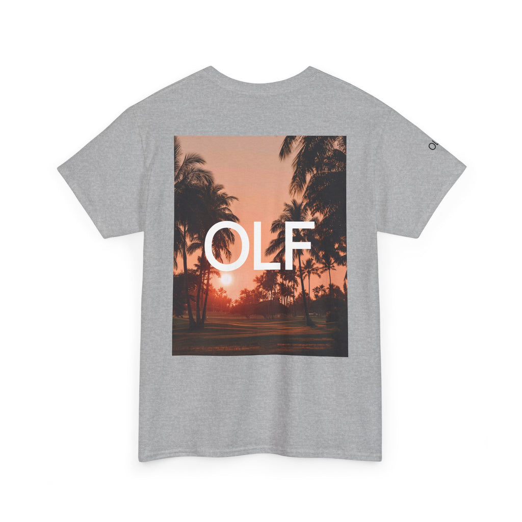 OLF Golf Course Sunset Graphic Short Sleeve T-shirt