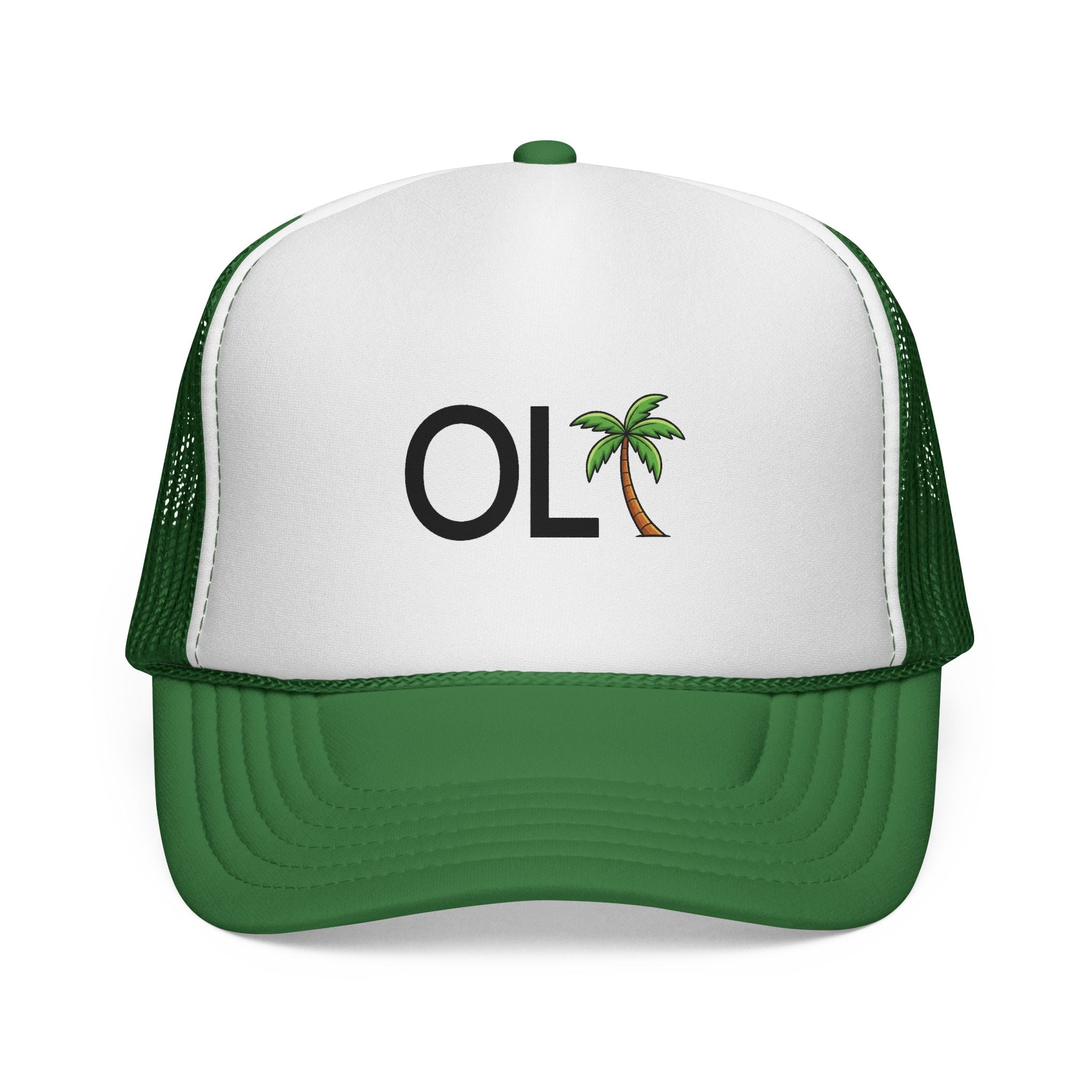 OLF Large Palm Tree Trucker Mesh Hat