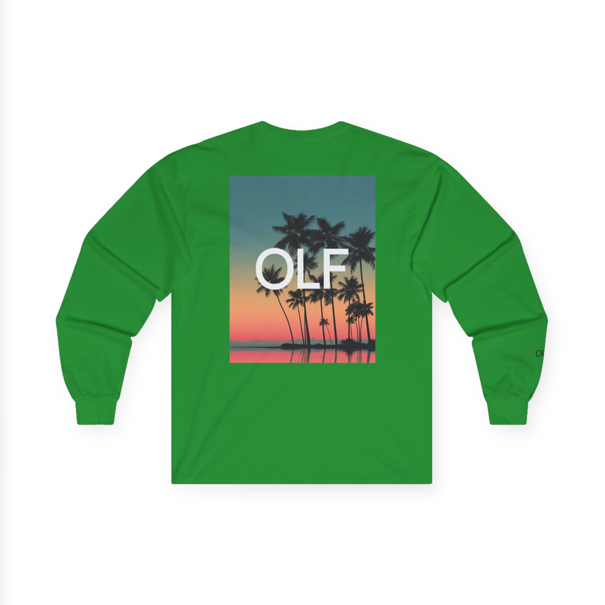 OLF Orange Sunset Graphic Long Sleeve T-Shirt