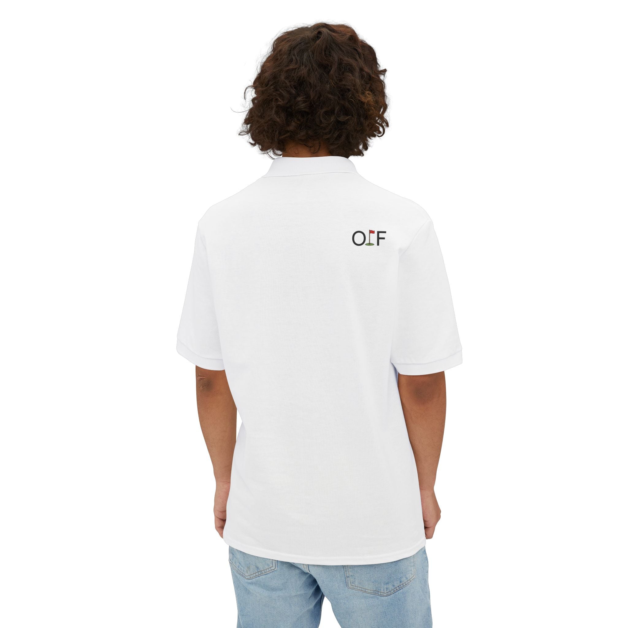 OLF Flag Golf Studio Logo Polo Shirt