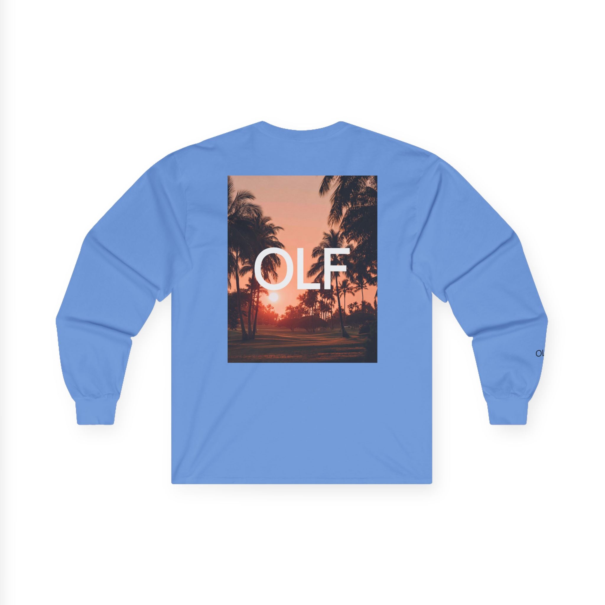 OLF Golf Course Sunset Graphic Long Sleeve T-Shirt