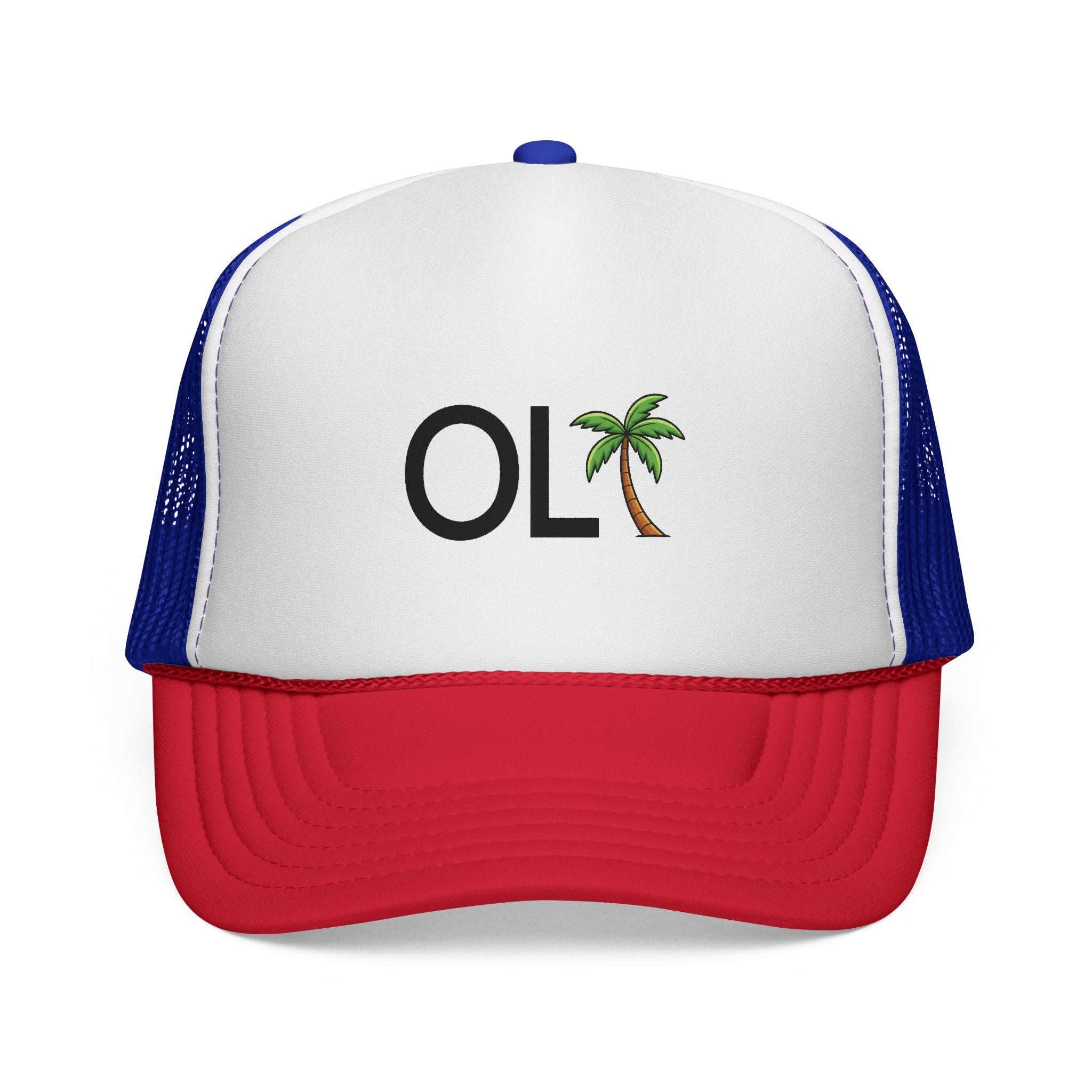 OLF Large Palm Tree Trucker Mesh Hat